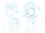 first sketches of bosh and bill